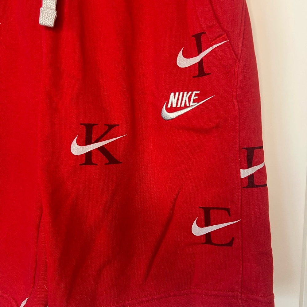 Nike Red Logo-Print Kids Pull-On Shorts - Picture 2 of 6
